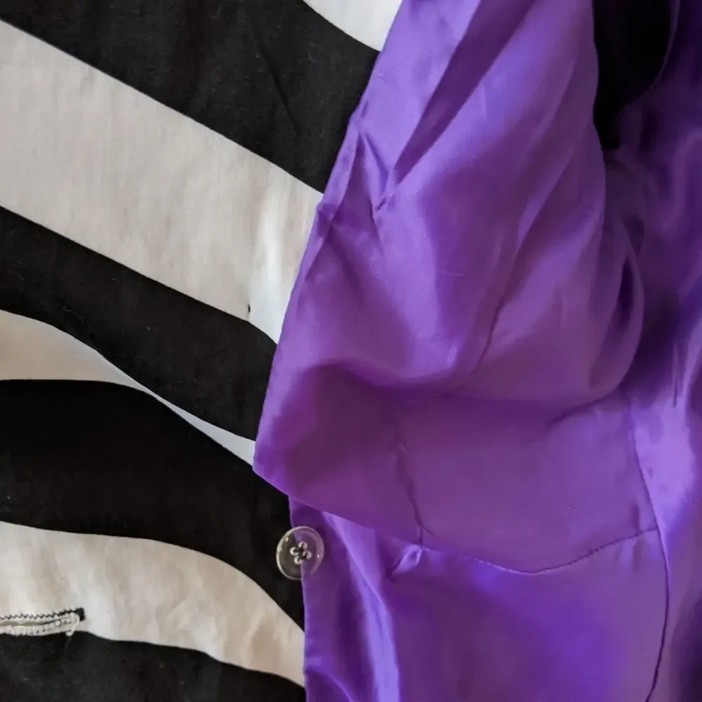 Rue21 Belted Zebra Striped Jacket Size Medium